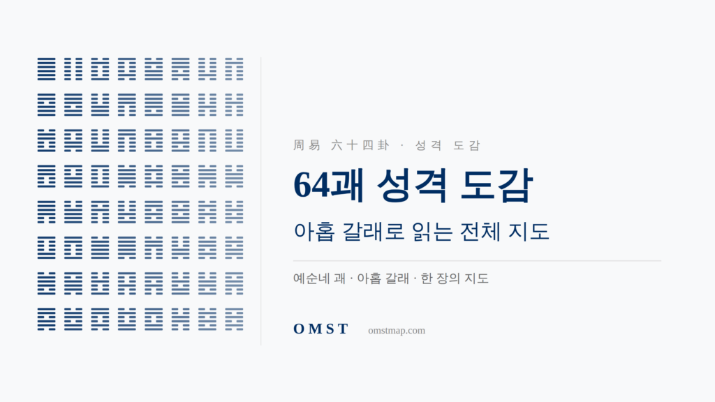 주역 64괘 성격 도감 — 아홉 갈래로 읽는 전체 지도